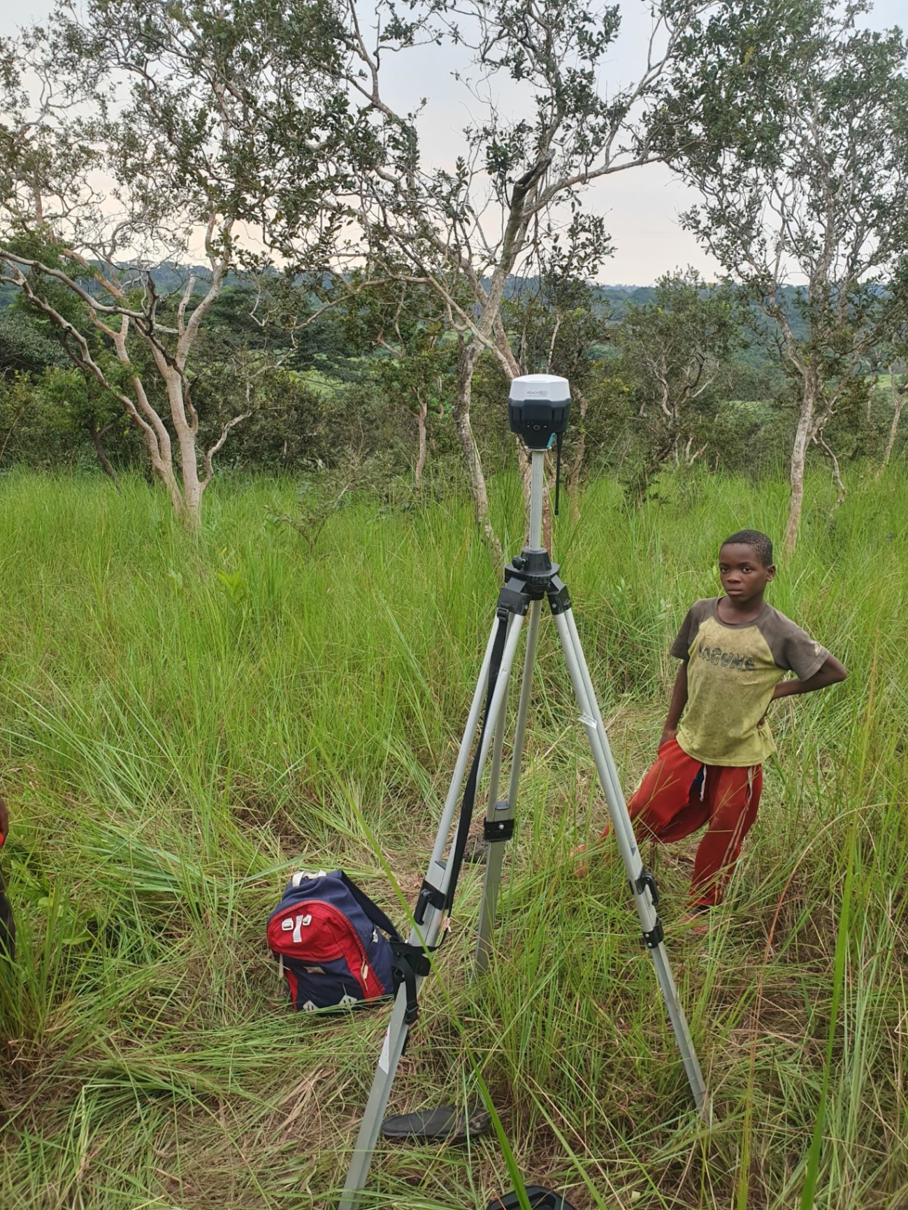 Levés topographiques GPS RTK sur le site